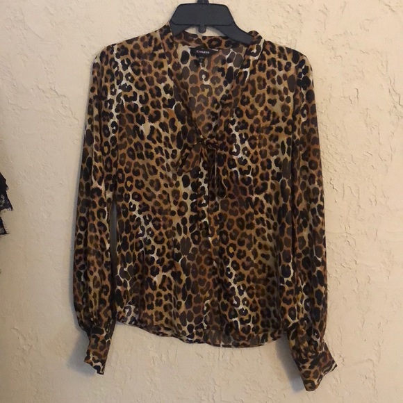 Express leopard print top - Picture 3 of 7